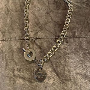 Tiffany Heart Tag Toggle Necklace